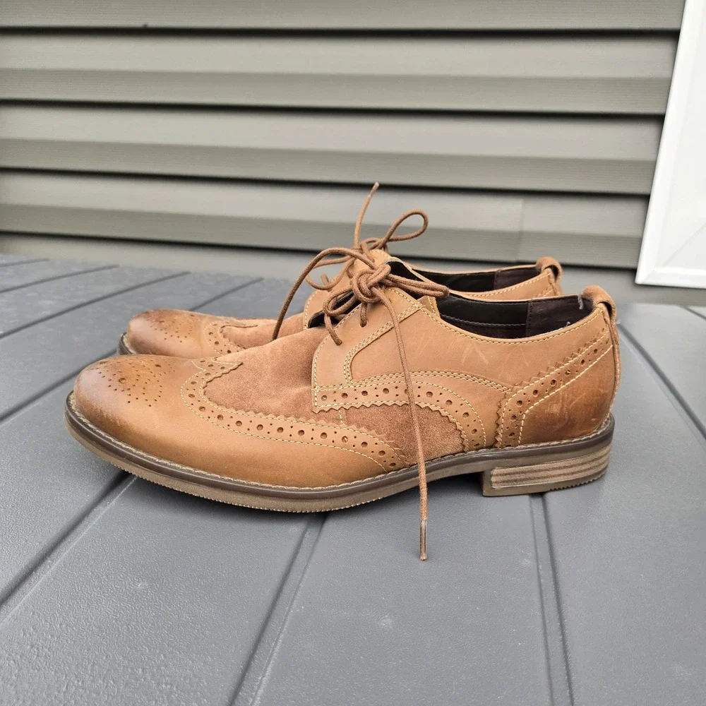 Rockport Men's Sz 8.5 Leather Wynstin Oxford Dress Shoes